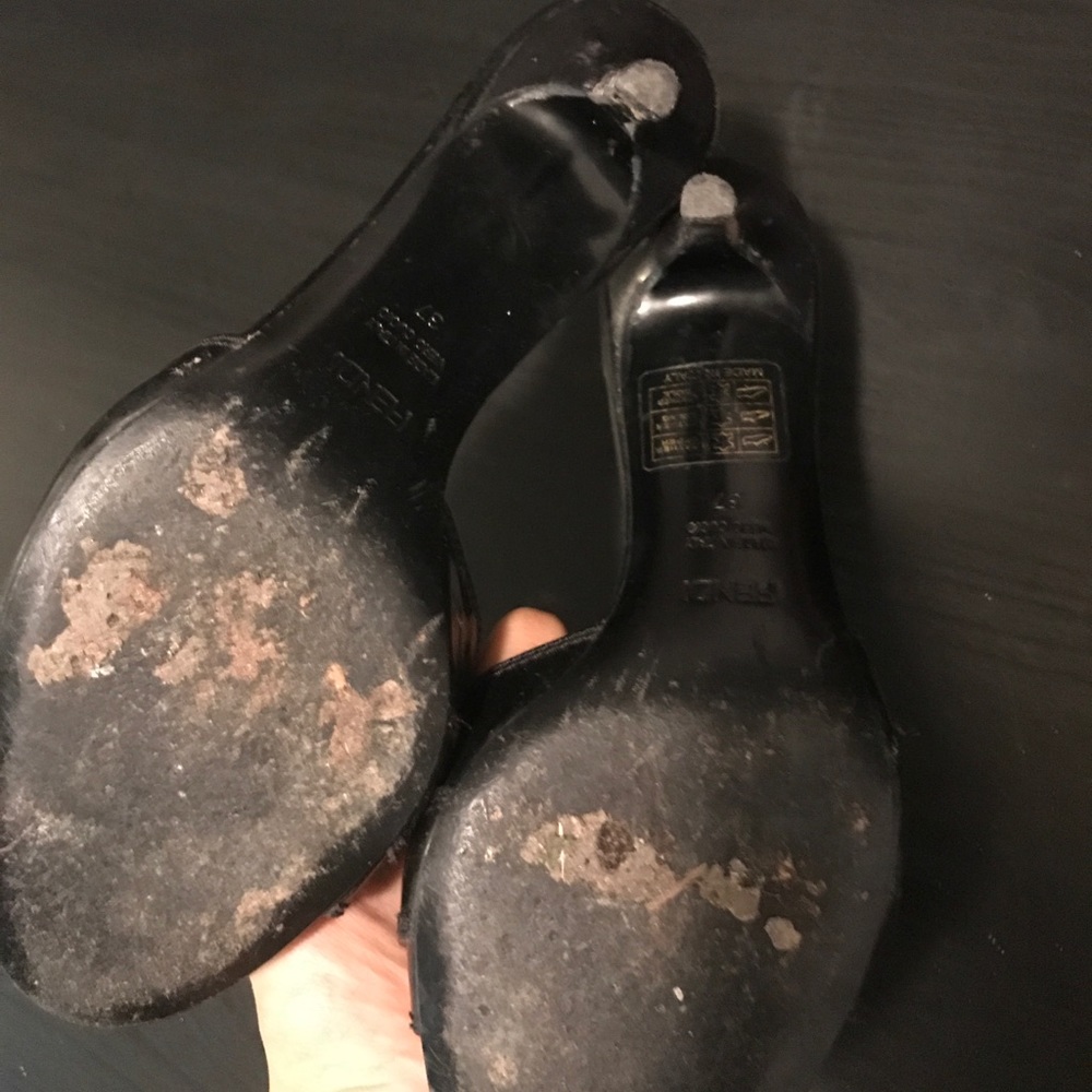 Fendi sandals heels size 37 / 7 - Picture 3 of 5